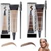 BNOYONERAS Tinta per Sopracciglia Kit, Tinta Sopracciglia, Colorazione per Sopracciglia, Professional Makeup Gel per Sopracciglia, Kit Sopracciglia, Impermeabile e Duraturo (Marrone Chiaro+Marrone Scuro)