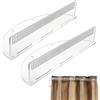 NBEADS 2 Set di Supporto per Extension per Capelli, Supporto per Extension per Capelli In Acrilico, Organizer per Strumento Lavaggio Colorazione Asciugatura Della Trama Clip-In, Quelliaro, 25.2x9x5cm