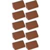 cyclingcolors 10x staffa angolare connettore in plastica 20 x 20 x 42 mm 2 fori con copertura supporto mobile mensola universale fissaggio da avvitare ciliegio
