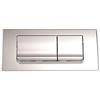 Regiplast 172M - Comando a doppio flusso di scarico, 160 x 245 mm, cromo satinato