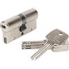 Bricard 15901 - Cilindro Trial S 30 + 30, nichelato, doppio ingresso, livello di sicurezza 4