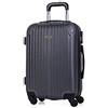 ITACA - Bagaglio A Mano Rigido Leggero Bagaglio A Mano 55X40X20 con 4 Ruote Silenziose Trolley Cabina Viaggio Aereo Ergonomico Durevole. Compatibile Ryanair, Antracite
