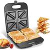 Aigostar Dylan - Sandwich Maker XXL per 4 Tramezzini, 1400W, Tostapane con Rivestimento Antiaderente, Riscaldamento Rapido, Temperatura Automatica, Piedini Antiscivolo, BPA FREE