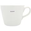 Keith Brymer Jones Word Range - Tazza media in ceramica bianca, motivo: regina (lilla), 350 ml, in confezione regalo