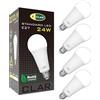 CLAR - Lampadina LED E27 200W/150W, Lampade LED Piu Luminose, Lampadina LED 200W, Lampadine LED E27 Luce Naturale 150W, Lampadina 150W, 24W 4000ºK (Pack 4)