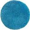 PANA® Tappeto da bagno rotondo in microfibra a pelo lungo (Ø 90 cm) - Morbido, soffice, antiscivolo e lavabile - Per bagno, doccia o discesa vasca - Colore: Petrolio