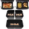 Pietuley Stampi Grande in Silicone per Ninja Foodi FlexDrawer 10,4L AF500EU/ COSORI 10L, Contenitori Teglie per Friggitrice ad Aria Forno (3 Pezzi)