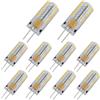 Pocketman 10 Confezione 3 Watt AC/DC 12V G4 Lampadine di illuminazione a LED,Equivalente a lampadina alogena da 30W pista,3000k Luce Calda