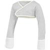 ScratchSleeves | Guanti antigraffio per bambini pruriginosi | Cross-over, Grigio, 2-3 anni