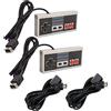 Link-e : Compatibile con la Console Nintendo Mini Classic NES 2 X Controller di Gioco e Cavo di Prolunga