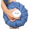 Neotech Care Borsa del ghiaccio per lesioni, gonfiore, mal di testa, sollievo dal dolore, primo soccorso, con coperchio a vite, riutilizzabile, ricaricabile e impermeabile, 28 cm, design blu