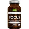Igennus Healthcare Nutrition Focus - Integratore nootropico completo con 200mg di Caffeina,L-Teanina, Taurina, L-Tirosina piú vitamine B, zinco e rame. Energia, Concentrazione e Memoria. 60 capsule vegane - Igennus