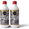 Luxum Bagnolux - PRO Detergente schiumogeno, disincrostante, lucidante e antigoccia HACCP - 2 ×750 ml
