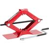 Amazon Basics Cric per Auto a Forbice Portatile, Capacità 1500kg, Intervallo di Sollevamento di 9,4cm-39,4cm, Autobloccante, Rosso