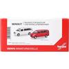 Herpa kit di montaggio MiniKit Mercedes-Benz Vito Bus (W639 facelift / 2010), bianco e rosso (2 pezzi), miniatura in scala 1:87, pezzo da collezione, kit per modellismo, plastica