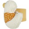 Sterntaler Bracciolo anatra giocattolo per mani per bambini, polsini elastici, facile da indossare, sonaglio per giocare e afferrare, 7 × 9 × 3 cm, ocra