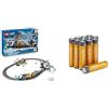 LEGO City Treno Espresso Artico RC, 22 binari, 7+ anni, 60470, & Batterie AAA Alcaline Amazon Basics 12 pz, 10 anni