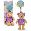 BABY born for babies Teddy Mirtillo 18 cm con massaggiagengive, sonaglio e carta frusciante, lavabile