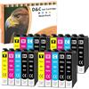 D&C 603XL Cartucce d'inchiostro compatibili con Epson 603 con Expression Home XP-2100 XP-2150 XP-3100 XP-3105 XP-3150 XP-4155 XP-4150 XP-4105 XP-4100, Workforce WF-2850 WF-2830 WF-2810 (confezione da
