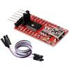 TECNOIOT FTDI FT232RL USB to TTL Serial Converter Adapter Module 5V and 3.3V + Cable |FTDI FT232RL Modulo adattatore convertitore seriale USB a TTL 5V e cavo 3.3V + cable