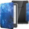 MoKo Custodia per Kindle Basic 11ª Generazione 6 (2024/2022),Stell Blu | Cover Leggera con per eBook Reader in TPU Morbido Auto Sveglia/Sonno per Tablet