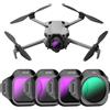 FPVtosky Set di filtri ND & CPL compatibile con DJI Mini 5 Pro, filtro multiplo in vetro ottico, accessori per fotocamera drone (4Pack(CPL, ND16/64/256)