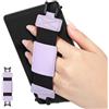 MoKo Cinturino Universale per 6 - 8 E-Reader e Tablet, Cinturino Morbido da Mano Supporto Leggero con Fascetta Elastica Impugnatura per Tablet ad Alta Elasticità, Taro Viola