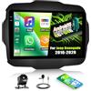GOHHDL Android 15, 4G+64G GOHHDL Autoradio 2Din Navi per Jeep Renegade 2016-2020 con Carplay Android Auto, 2Din Touch Stereo da 9 Pollici con GPS Navi WiFi SWC FM RDS Radio EQ AHD Retrocamera&Mic