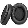 ACCOUTA Cuscinetti auricolari di ricambio professionali compatibili con Sennheiser HDR120 RS120 RS110 HDR110, nero, pelle proteica e schiuma viscoelastica