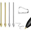 SSS·GRGB Punte di ricambio in metallo compatibili con Samsung Galaxy Tab S10/S9/S8/S7/S6, Note S22/S23/S24 Ultra S Pen, punte per matita di controllo accurato adatte per 2 penne EMR Remarkable, 4 pezzi (2