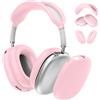 FINTIE Cover Compatibile con AirPods Max Cuffie | Protettiva Custodia Auricolare e Head Fascia Cover in Silicone, Pink
