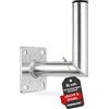 Premium X 15 cm supporto a parete in alluminio SAT per satellite supporto per antenna satellitare in alluminio supporto a parete per antenna