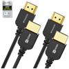 Stouchi Cavo HDMI 2.1 Ultra Sottile 8K 1M,Cavo HDMI 2.1 Hyper Slim,Cavo HDMI 8K Flessibile,Supporta 10K 8K120 4K120 144 Hz,eARC HDR10 4:4:4 HDCP 2.2&2.3 Dolby Compatibile con PS5/Xbox/LG, 2 Pacchi