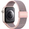 Easuny Solo Loop Cinturino Compatibile con Cinturini Apple Watch 40mm 38mm 41mm, Morbida Nylon Band Sport Elastico Cinturini per Apple Watch SE/iWatch Series 9 8 7 6 5 4 3 2 1 Donne Uomini, PinkSand