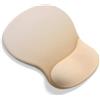 AOKSUNOVA Tappetino Mouse Ergonomico con Poggiapolsi Mouse Pad Champagne | Cuscinetto in gel morbido, superficie liscia, base in silicone stabile e design con bordi rinforzati per l'uso quotidiano