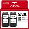 LAIPENG 575XL PG575XL Cartuccia d'inchiostro 2 Nero Compatibile per Canon PG-575 PG-575XL per PIXMA TS3550i TS3551i TR4750i TR4751i Stampante Multipack
