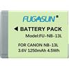 FUGASUN 1 pz 1250 mAh NB-13L NB13L Batteria per fotocamera Canon G5X / G5X Mark II / G7X / G7X Mark II / G7 X Mark III G9X SX620 HS SX720 HS Camera