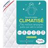 P'TIT LIT - Materasso climatizzato per bambini/neonati, 70 x 140 cm, 1 lato imbottito estivo e 1 lato imbottito invernale, antiacaro, rimovibile, Oeko Tex®, prodotto in Francia, bianco