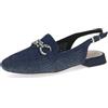 CAPRICE Ballerine da Donna con Tacco, Blu (Ocean Comb), 37 EU