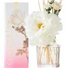 COCORRÍNA Fiore Diffusore Profumo Ambiente con 8 Bastoncini di fragranza 250ml- Giardino di Peonia, Naturale, di Lunga Durata, per la Camera da Letto, L'Ufficio, Il Bagno (Collezione Master)