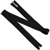 Aerzetix - Set di 6 Cerniere Lampo a Spirale N°5 80cm separabili Nero con cursore Decorativo | per creazioni Abbigliamento Accessori Borse Cucito Fai da Te