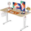 ErGear Scrivania Regolabile in Altezza, Scrivania Regolabile da Stazione in Piedi con Pannello Smart a 4 Memorie e Tavola Splice (120 x 60 cm, Beige)