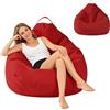 BUERPINKING Pouf Poltrona, Poltrona Sacco Senza Imbottitura, Bean Bag In Misto Cotone e Lino, Pouf Sacco Adatto per camere da letto, sale giochi, soggiorni e terrazze