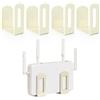 jinminamz 2 Paia Porta Modem Da Paretem, Nascondi Wifi Router Shelf, Multifunzionale Scatola Mensola Modem Per Mobiletto, Mensola Comodino, Bianca