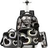 HTgroce Zaino Trolley Scuola Elementare Bambina Zainetto Scuola Trolley Bambina Valigie