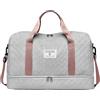 SUNSEATON Bagaglio a Mano, 50x30x25, 30L, Borsa da Viaggio, Borsoni Weekender, Borsa da Cabina per Viaggio e Sportiva, Borsone Palestra (Grigio)