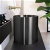 neoro n40 lavabo da appoggio rotondo senza fori rubinetteria Ø 38 A: 38 cm, BN0786BB, n40 nero spazzolato [Lavabi > Lavabi da Appoggio]