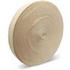LucyStudio Nastro Twill a Spina di Pesce 10mm 50m Nastri in Sbieco di Cotone Bianco Naturale Nastro di Rilegatura Nastro Bunting Bias Binding Tape per Bordatura Cucito Cucitura Orlare Sartoria Grembiuli