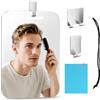 HMCEY Specchio da Doccia Antiappannamento 18 X 25 CM,Specchio da Appendere Piccolo con 2 Gancio Adesivo,Specchios Bagno Infrangibile,Specchios da Trucco,Shower Mirror per Barbiere,Campeggio,Cosmetico