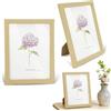 Yonality set da 3 Cornice portafoto,15x20 cm in legno naturale finitura calda effetto scandinavo, per foto arte e poster soluzione decorativa versatile, per interni moderni rustici o minimal chic